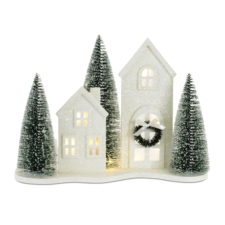 Snowfall Village LED Christmas House Display