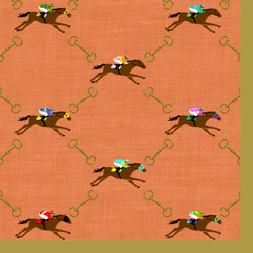 Caspari Race Day Horse Napkins