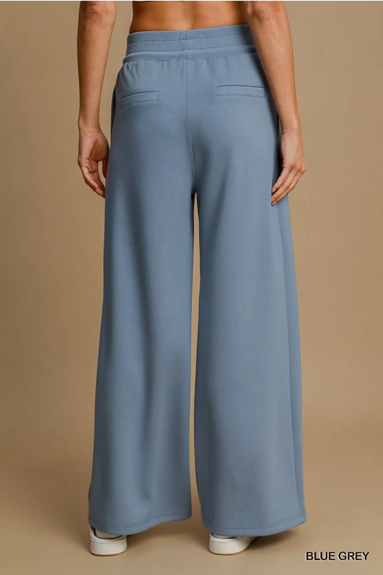 Blue Wide Leg Pants