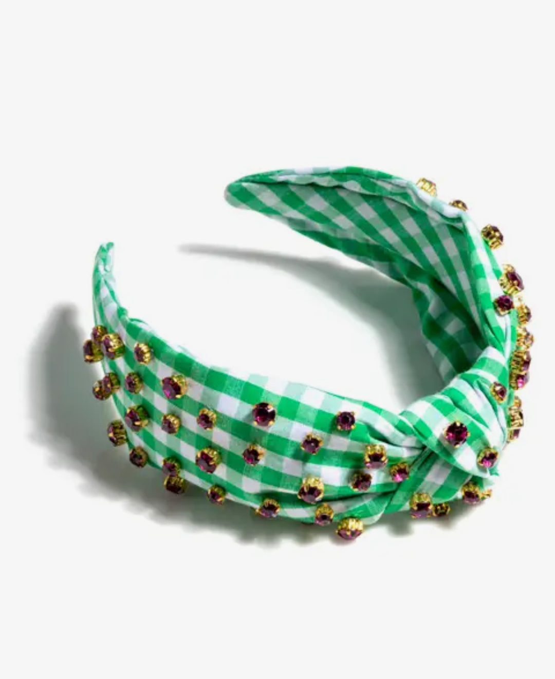 Gingham Gem Knot Headband