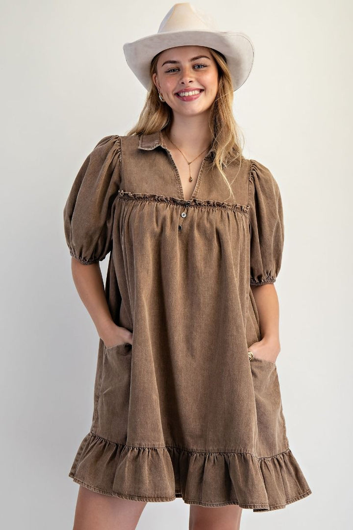 Prairie Belle Denim Dress