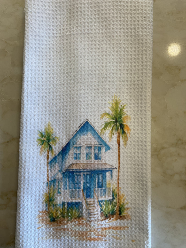 White Waffle Weave Towel