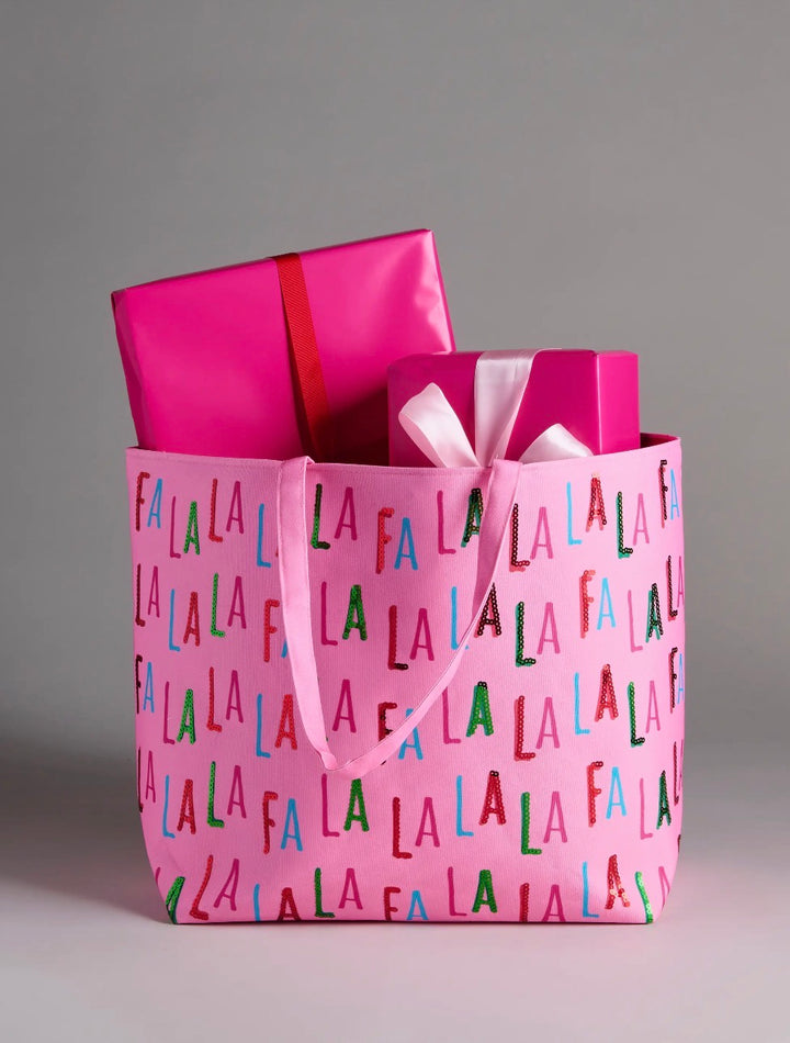 Fa La La Gifting Tote – Pink