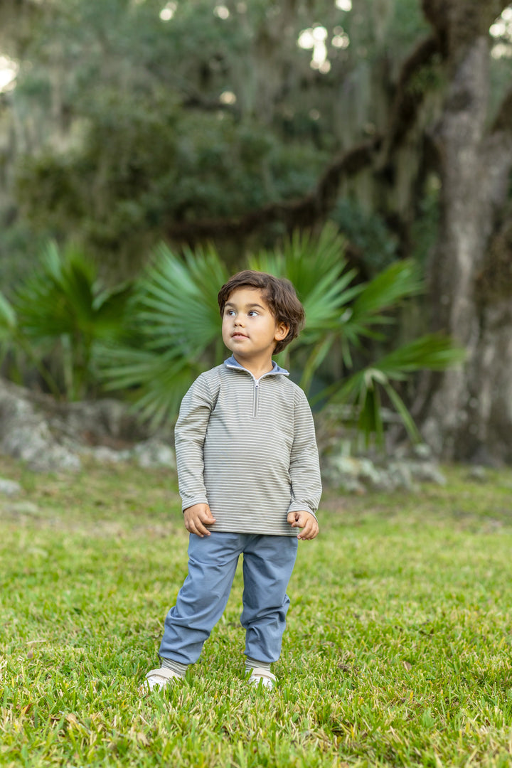 Trailside Stripe Quarter-Zip Set