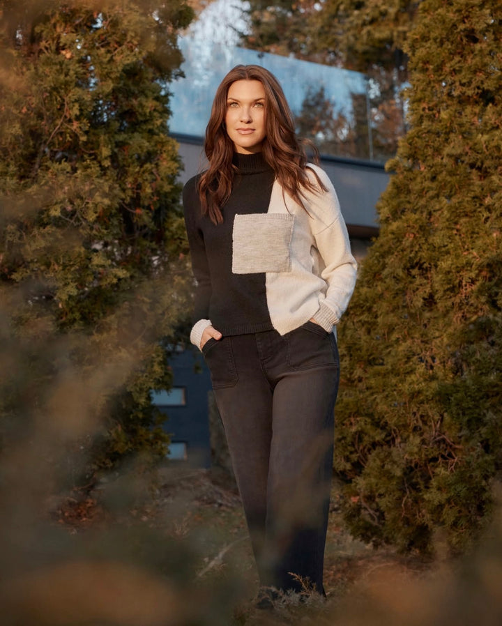 City Chic Colorblock Sweater