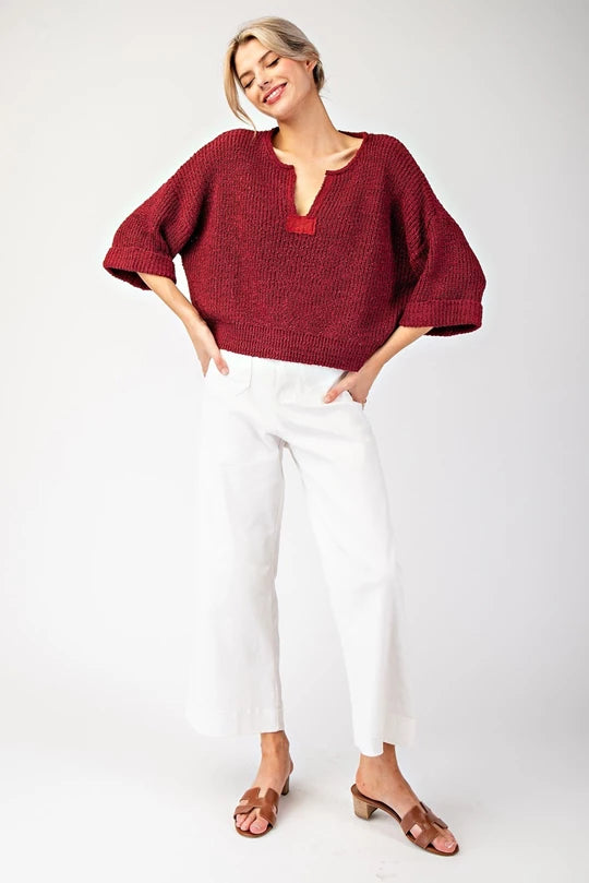 Cranberry Lane Knit Top