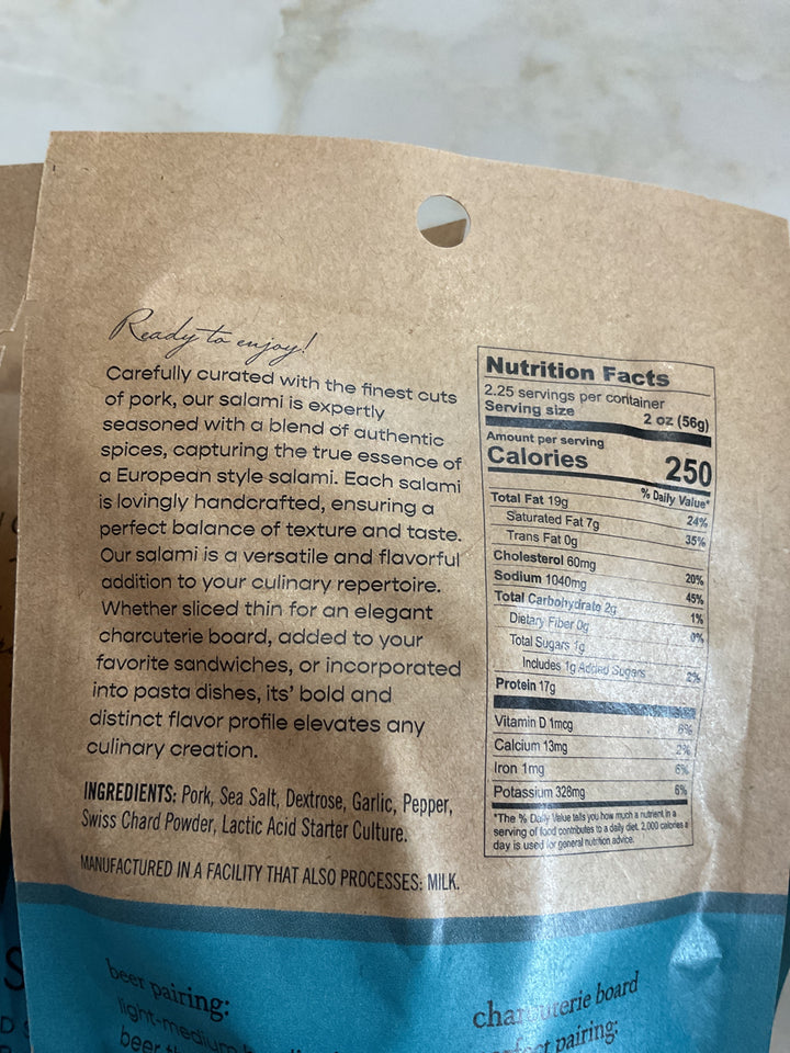 Handcrafted Salami - Saucisson Sec
