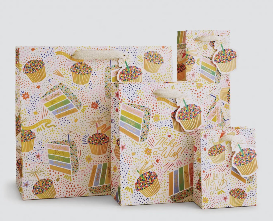 Sprinkle Layer Cake Birthday Gift Bags