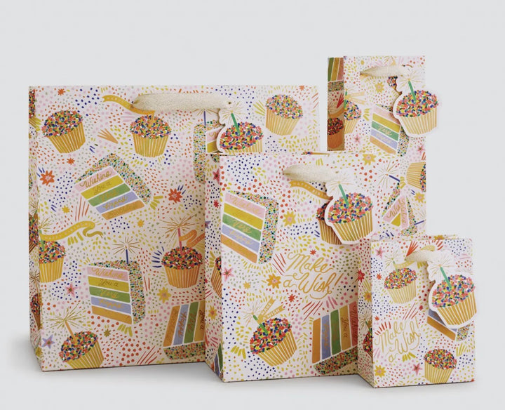 Sprinkle Layer Cake Birthday Gift Bags