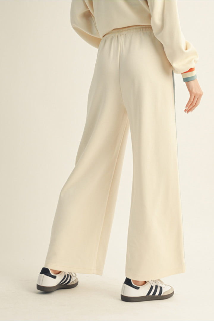 Retro Stripe Wide Leg Pants