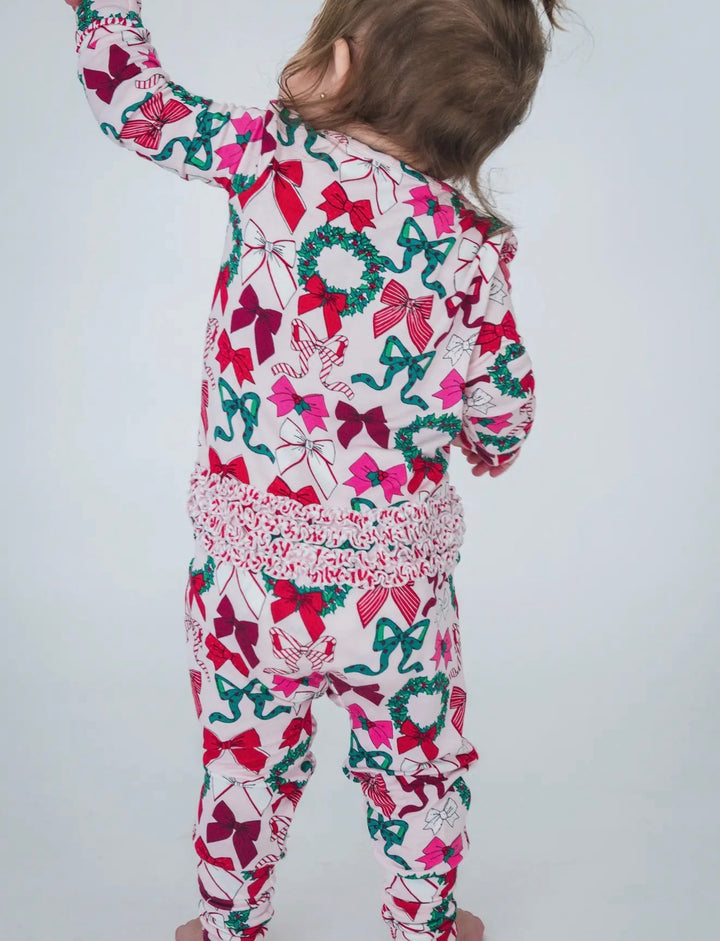 Bows & Wreaths Convertible Onesie