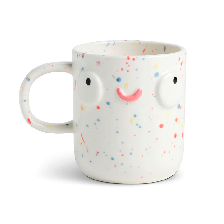 Whimsical Character Face Mug – 14 oz