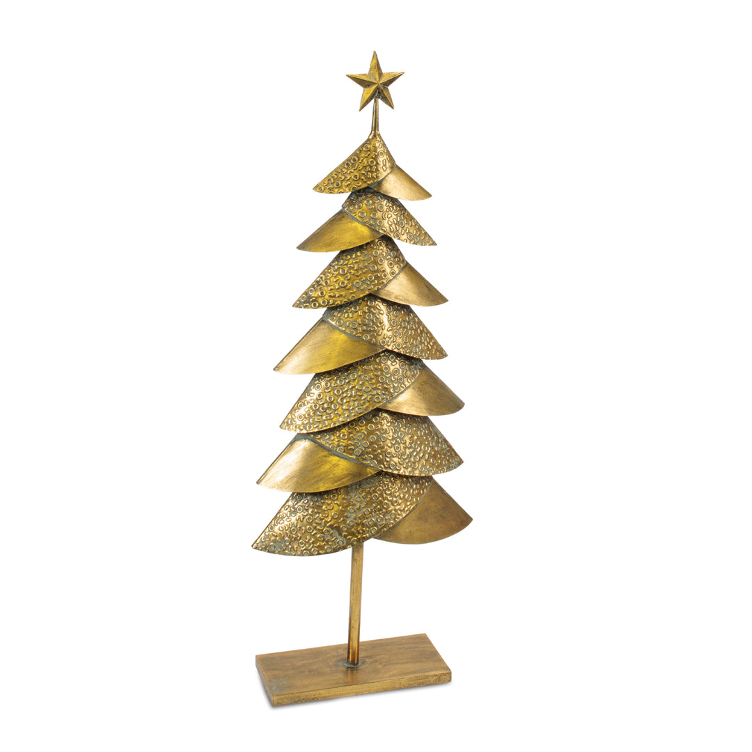 Gilded Elegance Iron Christmas Tree