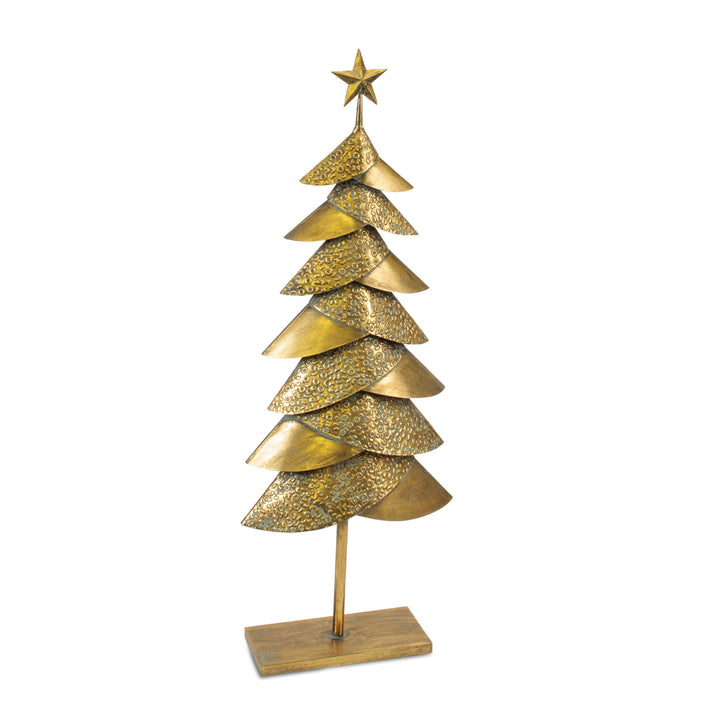 Gilded Elegance Iron Christmas Tree