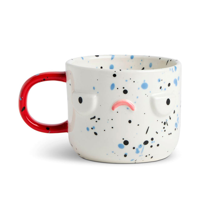 Whimsical Character Face Mug – 14 oz