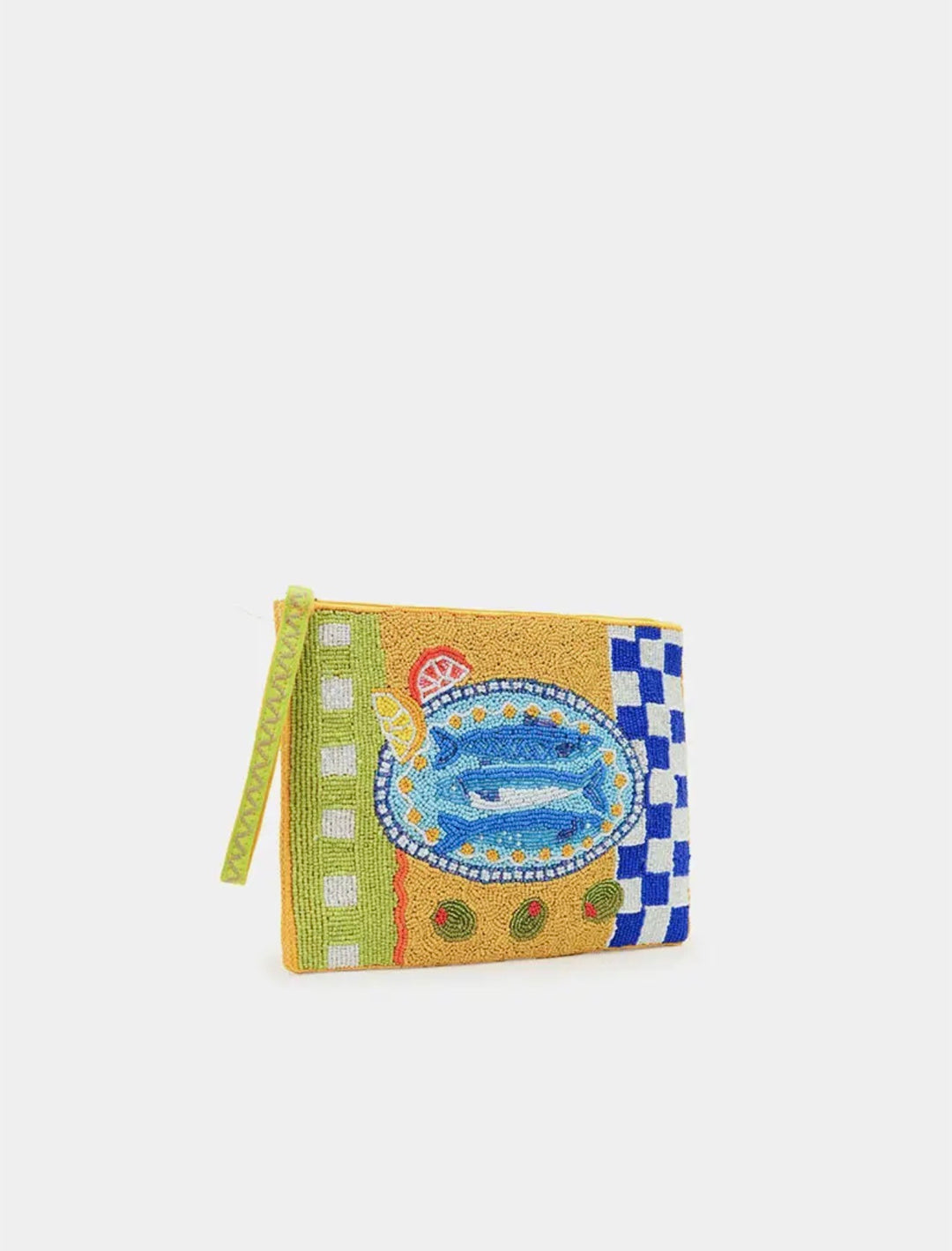 Mediterranean Sardine Beaded Wristlet
