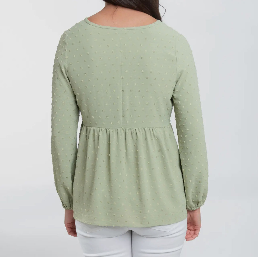 Kyra Swiss Dot Babydoll Top