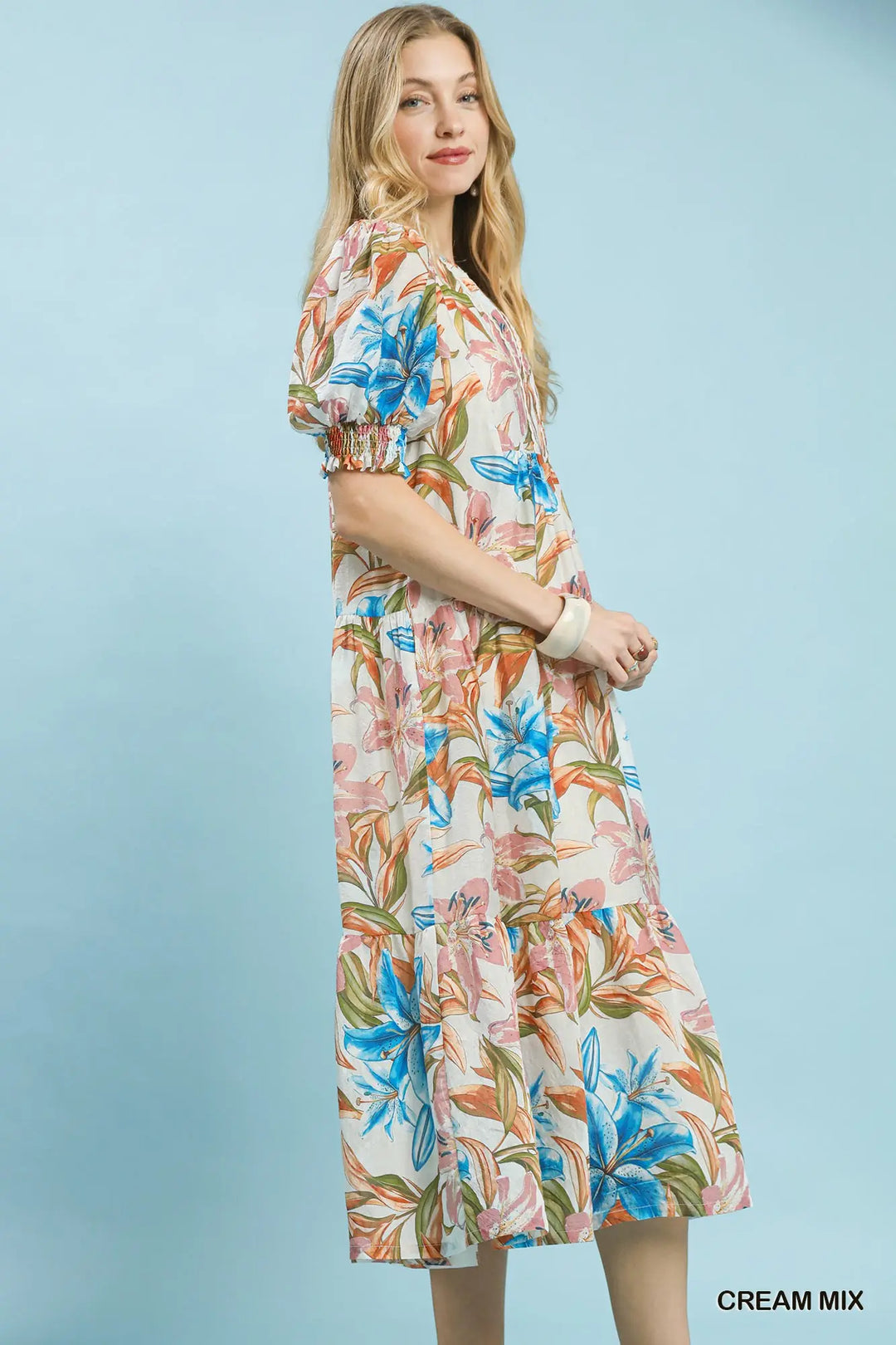 He Loves Me, He Loves Me Not Midi Dress