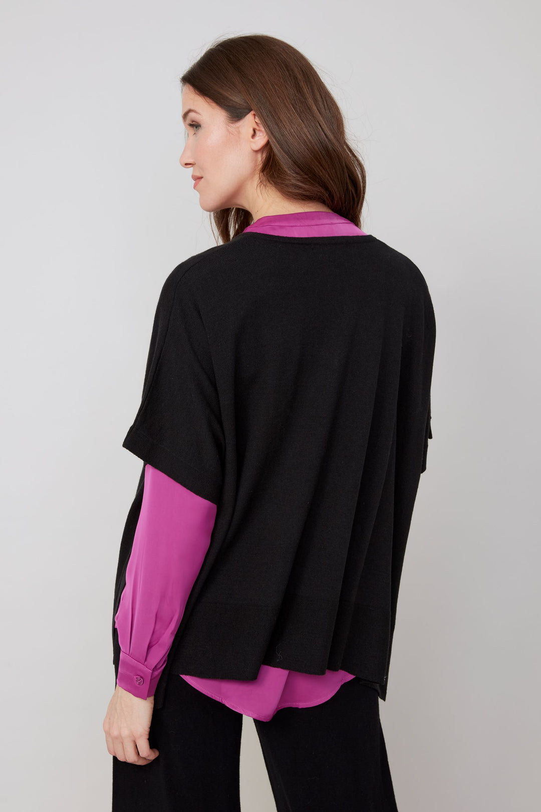 The Noir Winged Knit Top