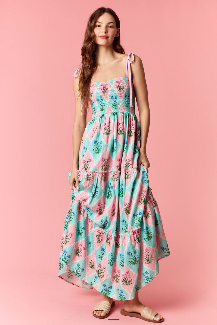 Pink Garden Party Maxi Dress