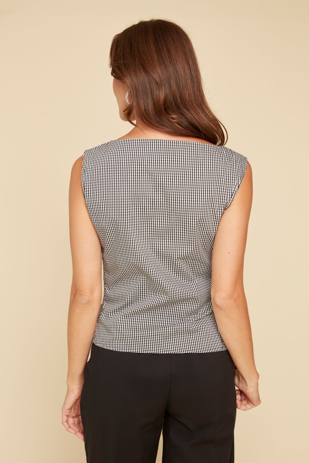 Sleeveless Bow Wrap Top