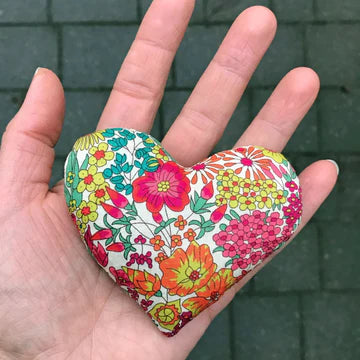 Liberty Lavender Heart Sachet Set