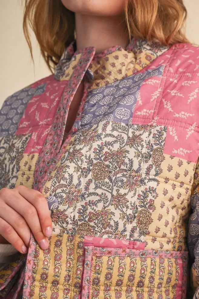 Rosewood Patchwork Quilted Jacket