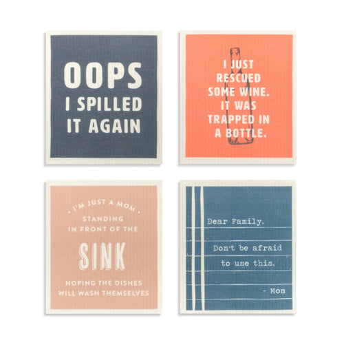 Biodegradable Dish Cloth: Family Quotes