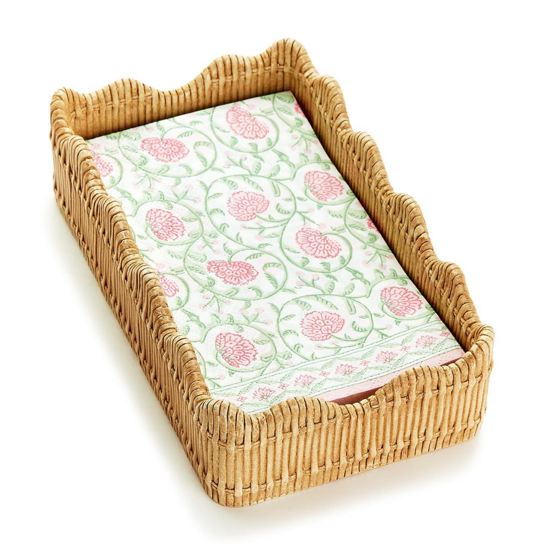 Scalloped Edge Guest Napkin Holder
