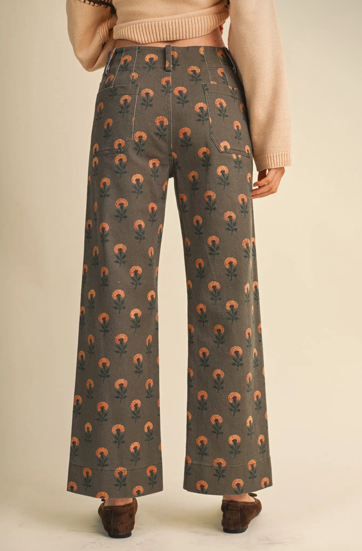 Harvest Bloom Wide Leg Pants