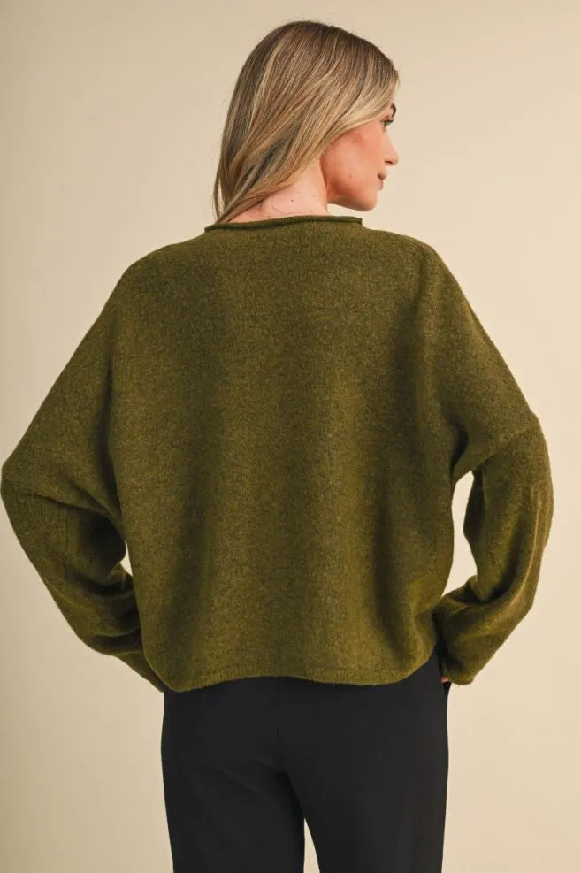 The Arden Olive Cardigan