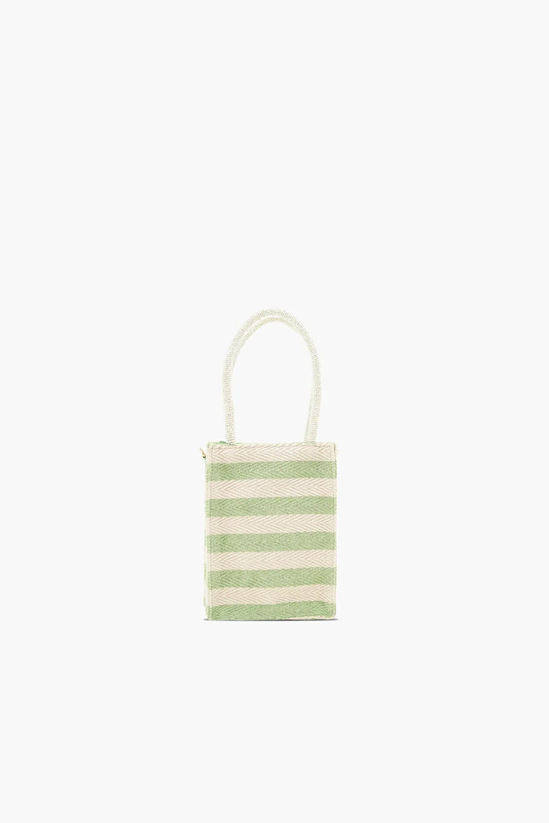 Paradise Postcard Beaded Mini Tote