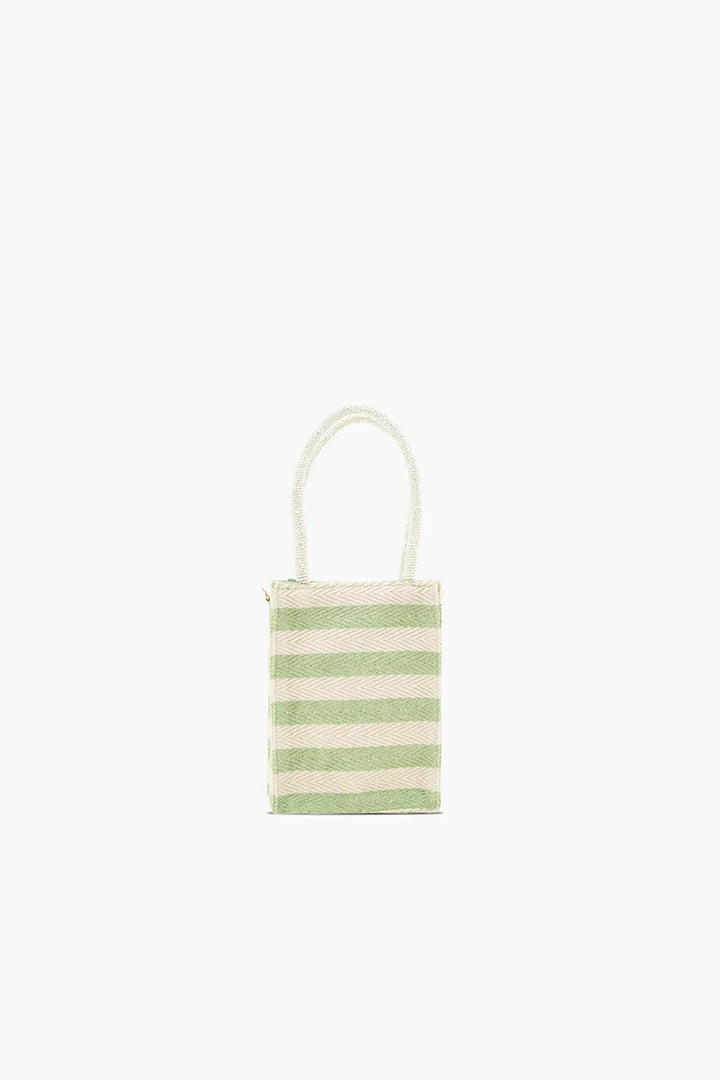 Paradise Postcard Beaded Mini Tote
