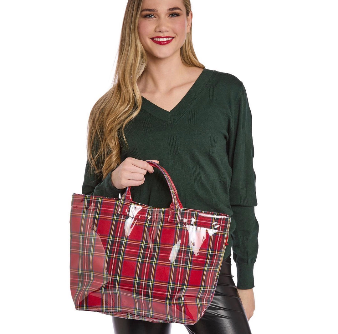 Merry Tartan Market Tote