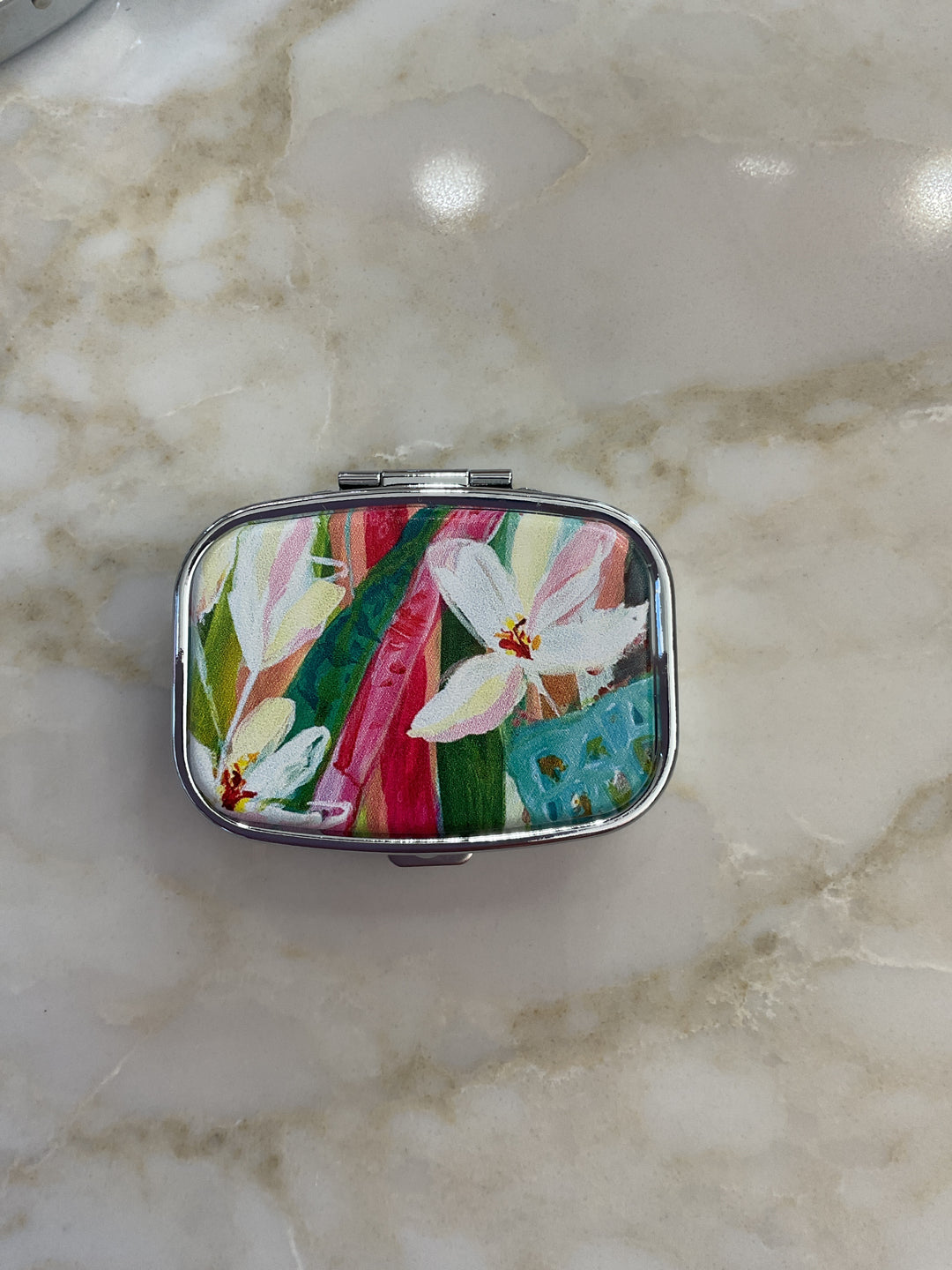 Elisabeth Hays Floral Pill Box