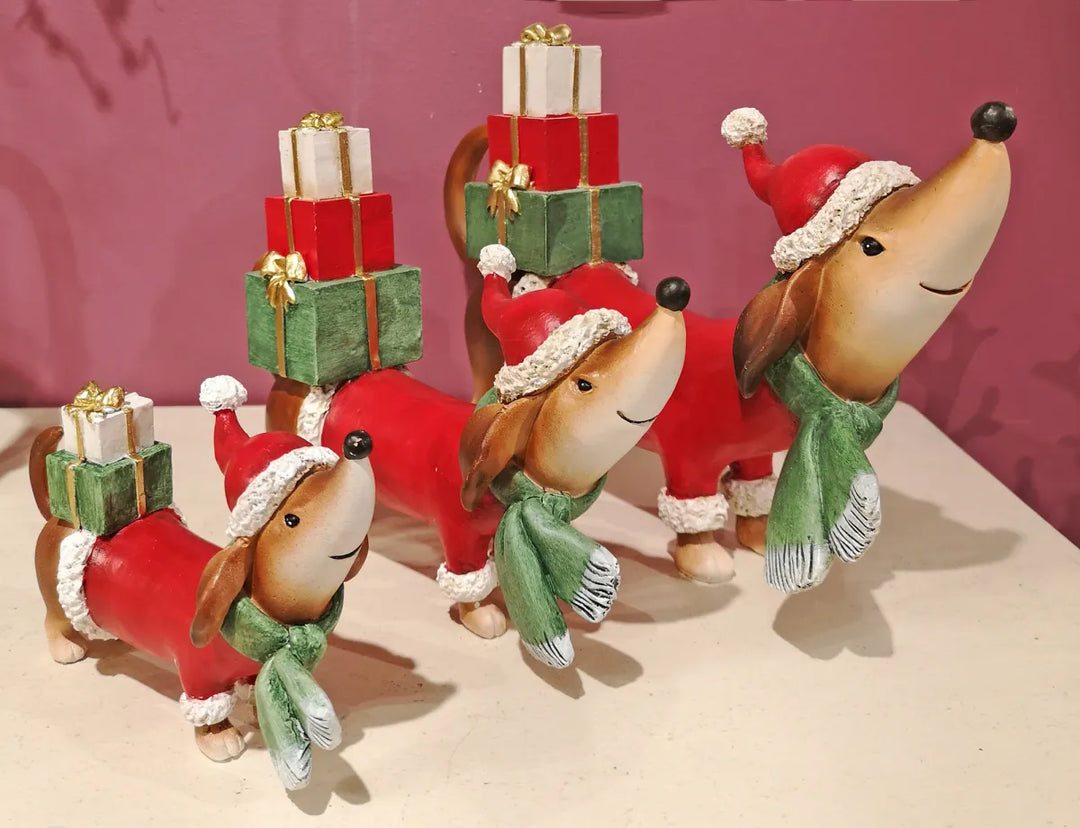 Christmas Dachshund Gift Bearers