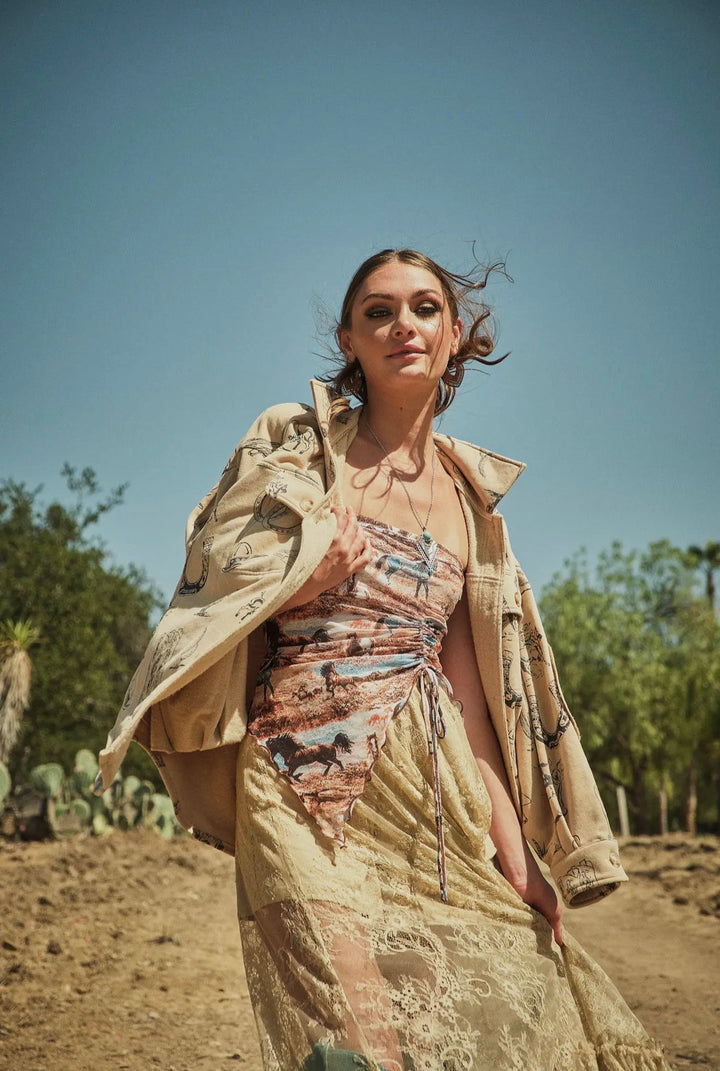 Desert Sketch Shacket