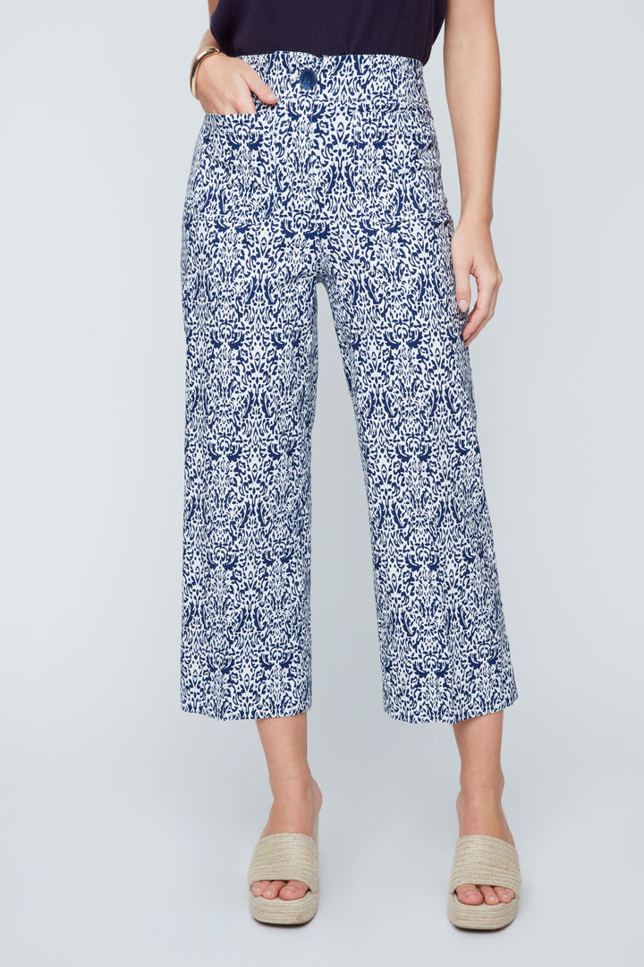 Harbor Garden Printed Crop Pant