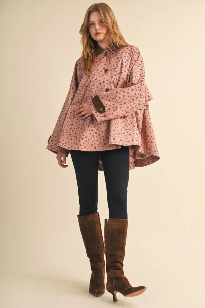 Rosewood Ditsy Floral Jacket