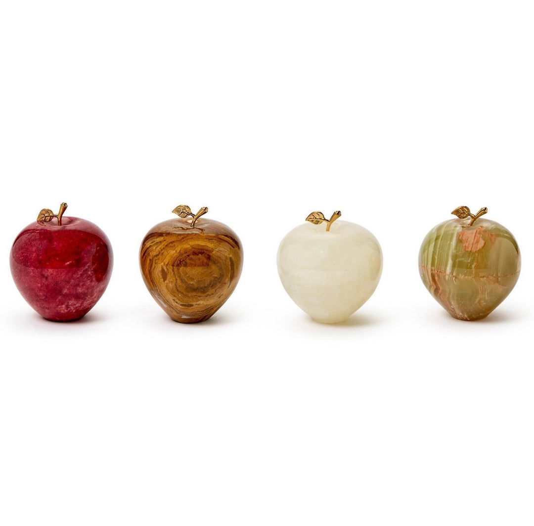 Polished Stone Apple Paperweights