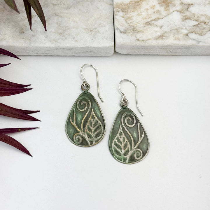 Silver Patina Earrings