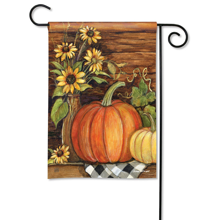 Sunflower Pumpkin Harvest Garden Flag
