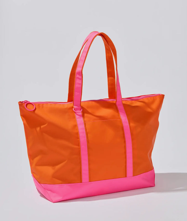 Neon Coast Water-Resistant Tote