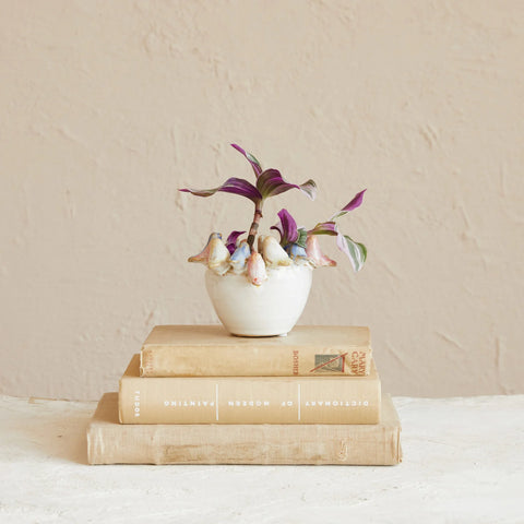 Planter with Bird Rim