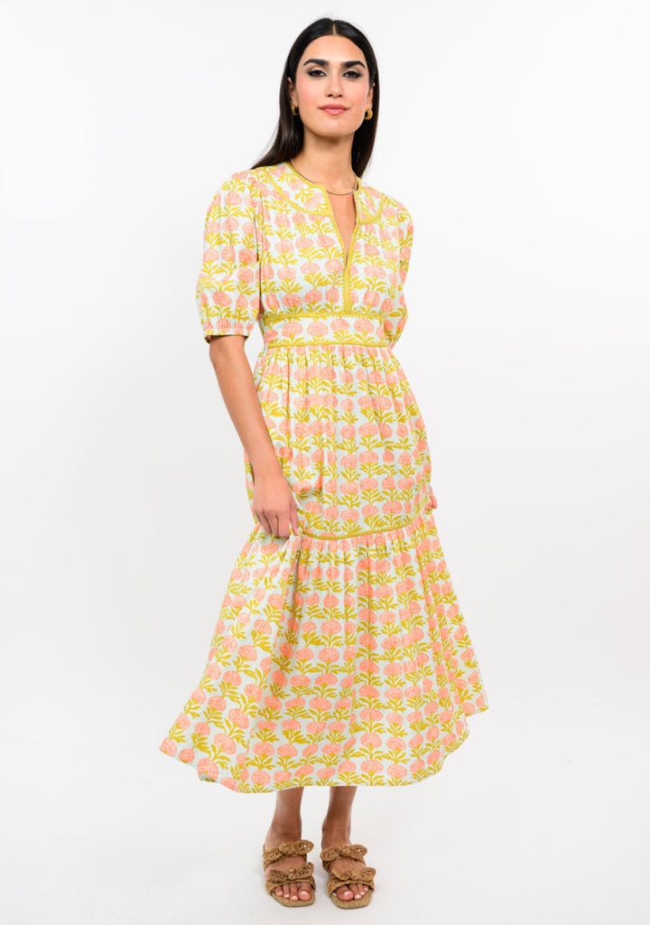 Sunlit Garden Midi Dress