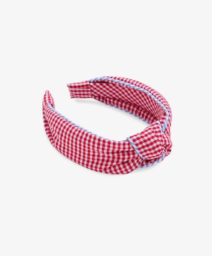 All-American Gingham Knot Headband