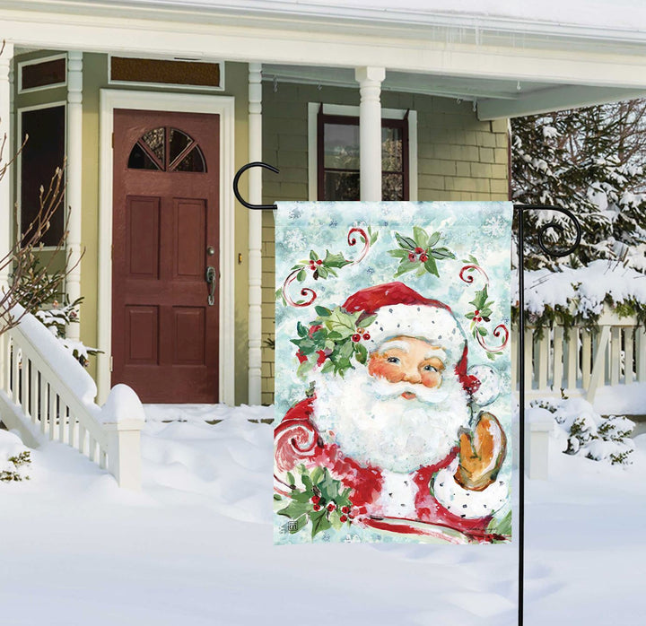 Jolly Old Saint Nick Garden Flag