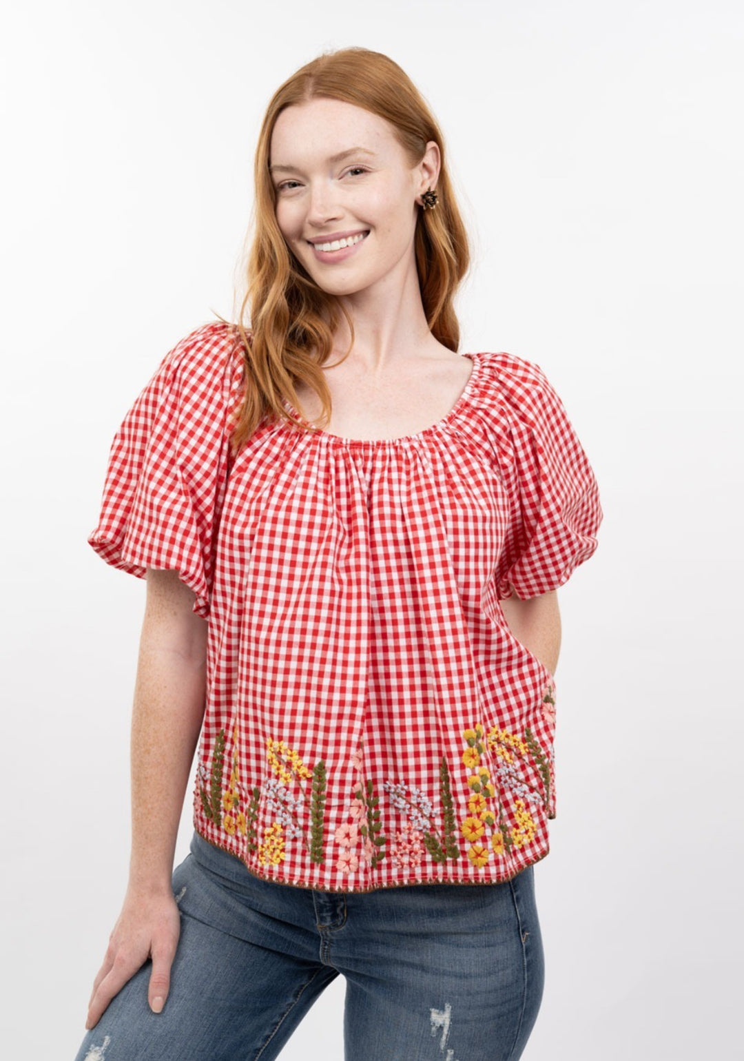 Picnic Charm Gingham Top