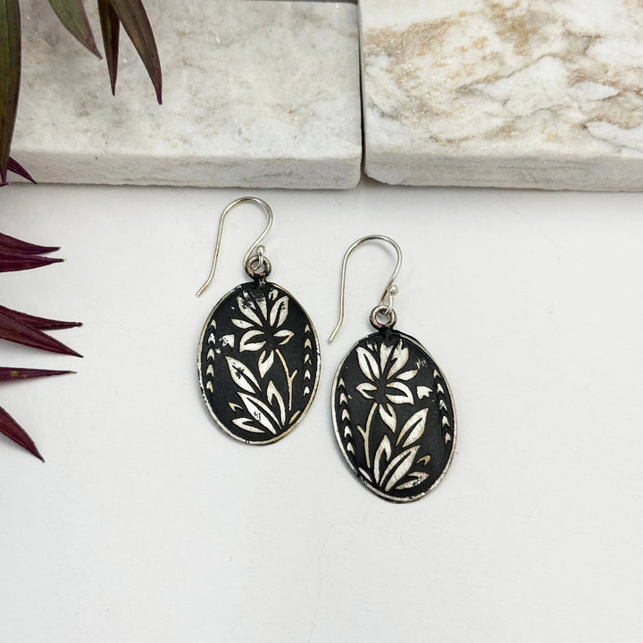 Silver Patina Earrings