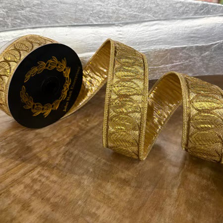 John Mark Enterprises: Gilded Leaf Ribbon